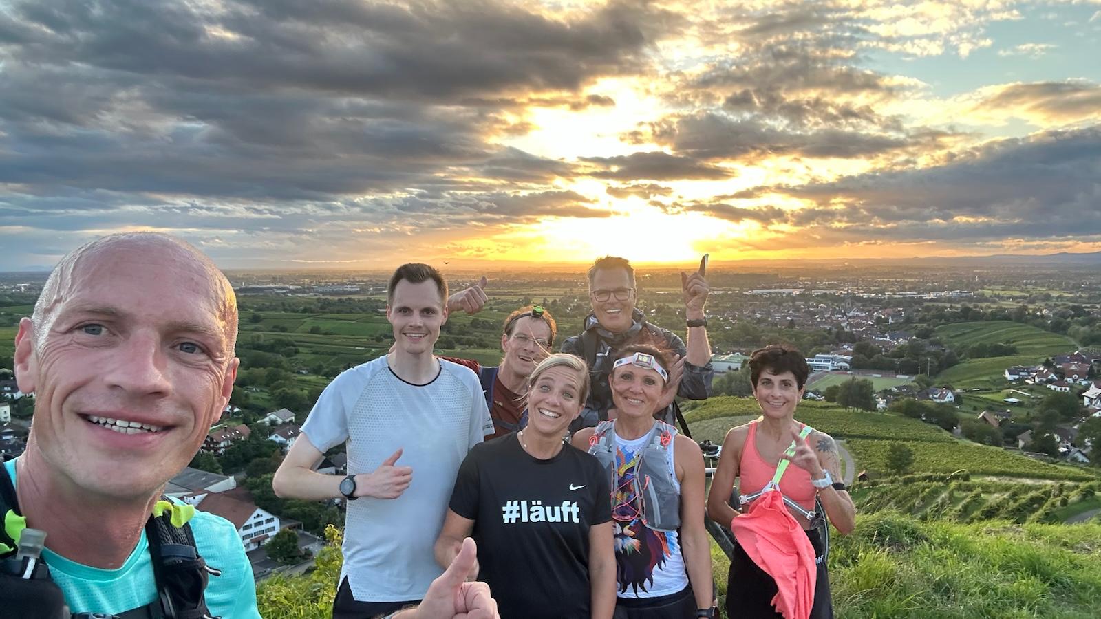 Gruppe beim Reben-Training